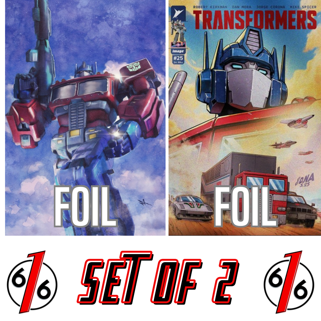 TRANSFORMERS #25 MARCO TURINI & DAVID NAKAYAMA FOIL Variant Set
