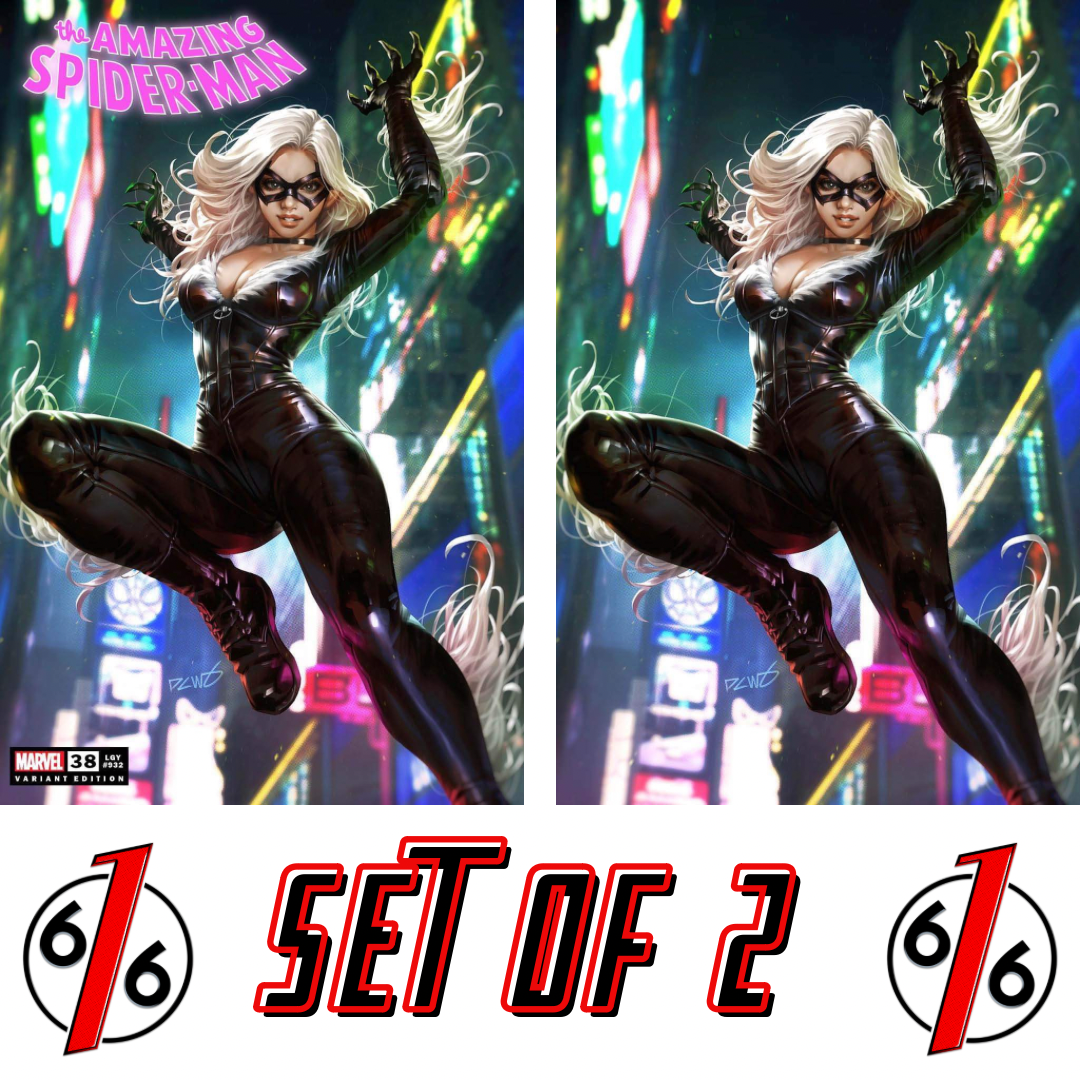 AMAZING SPIDER-MAN #38 DERRICK CHEW BLACK CAT Trade Dress & Virgin