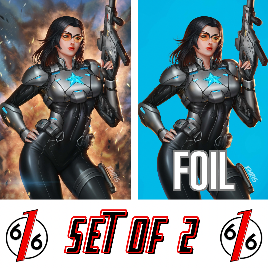 GI JOE #22 CHRIS NG 616 COMICS Baroness Virgin & FOIL Variant AB