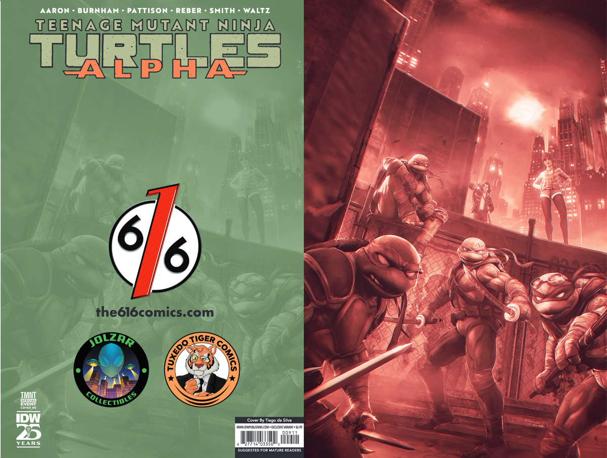 Teenage Mutant Ninja Turtles Alpha 1 Tiago Da Silva Virgin Red Scale The 616 Comics 3187