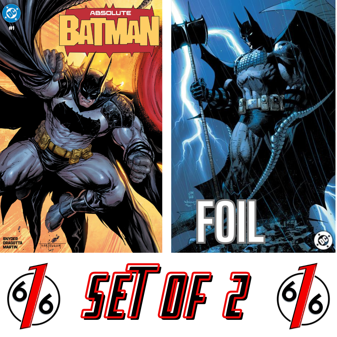 ABSOLUTE BATMAN 1 TYLER KIRKHAM & JIM LEE FOIL Variant Set LTD