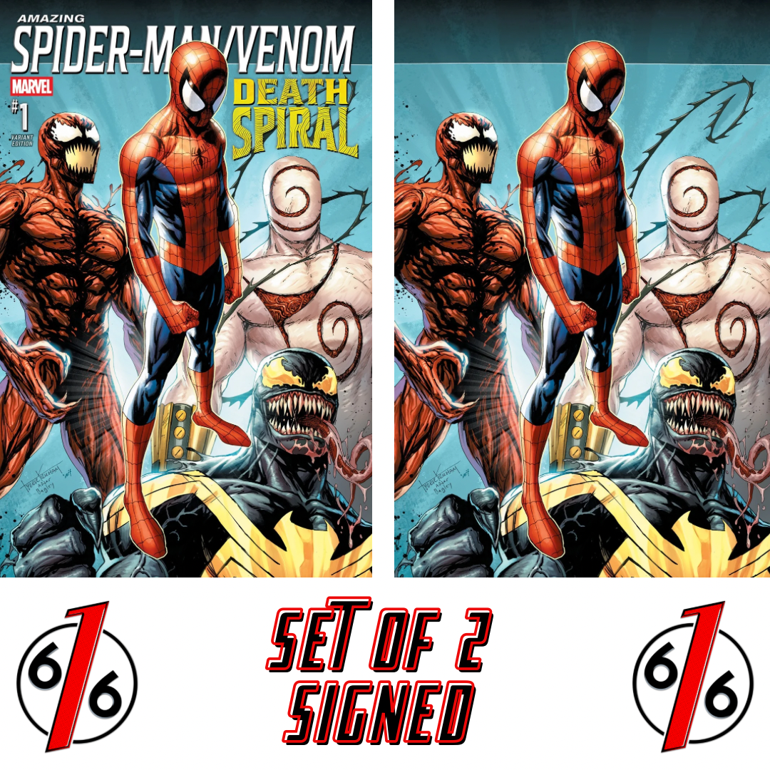 SIGNED - AMAZING SPIDER-MAN VENOM DEATH SPIRAL #1 TYLER KIRKHAM