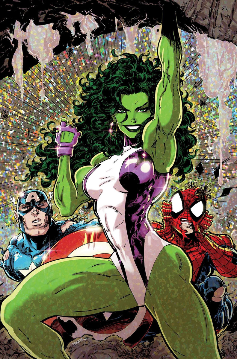 she hulk white dress This one is closer to the She Hulk comic, with green hairs n white and purple dress. Description from deviantart.com. I searched for this on bing.com/images