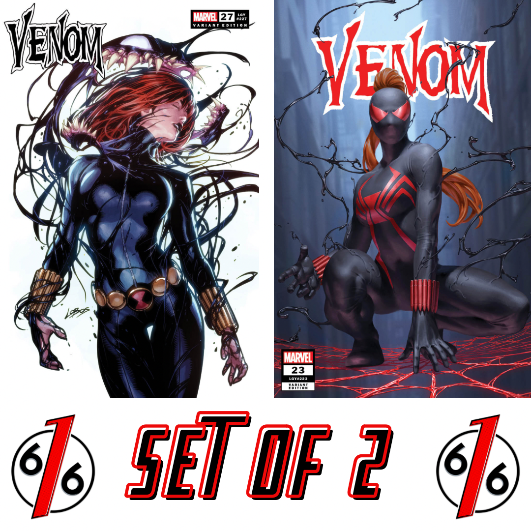 VENOM 23 & 27 YOON & LOBOS BLACK WIDOW Trade Dress Variant Set