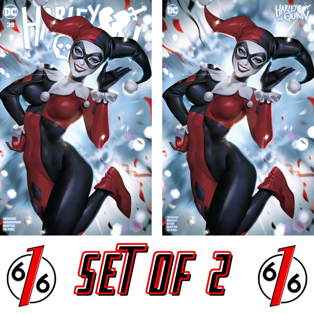HARLEY QUINN #39 R1C0 616 Trade & Minimal Dress Variant AB Set LTD