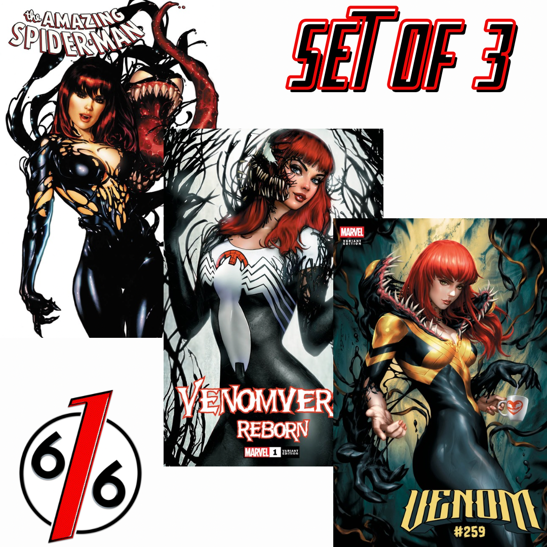 VENOM & MARY JANE KUNKKA & LOBOS & SZERDY 616 COMICS Variant Set