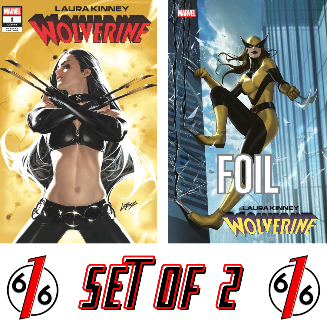 LAURA KINNEY WOLVERINE #1 LOBOS 616 & LEIRIX FOIL Variant Set LTD
