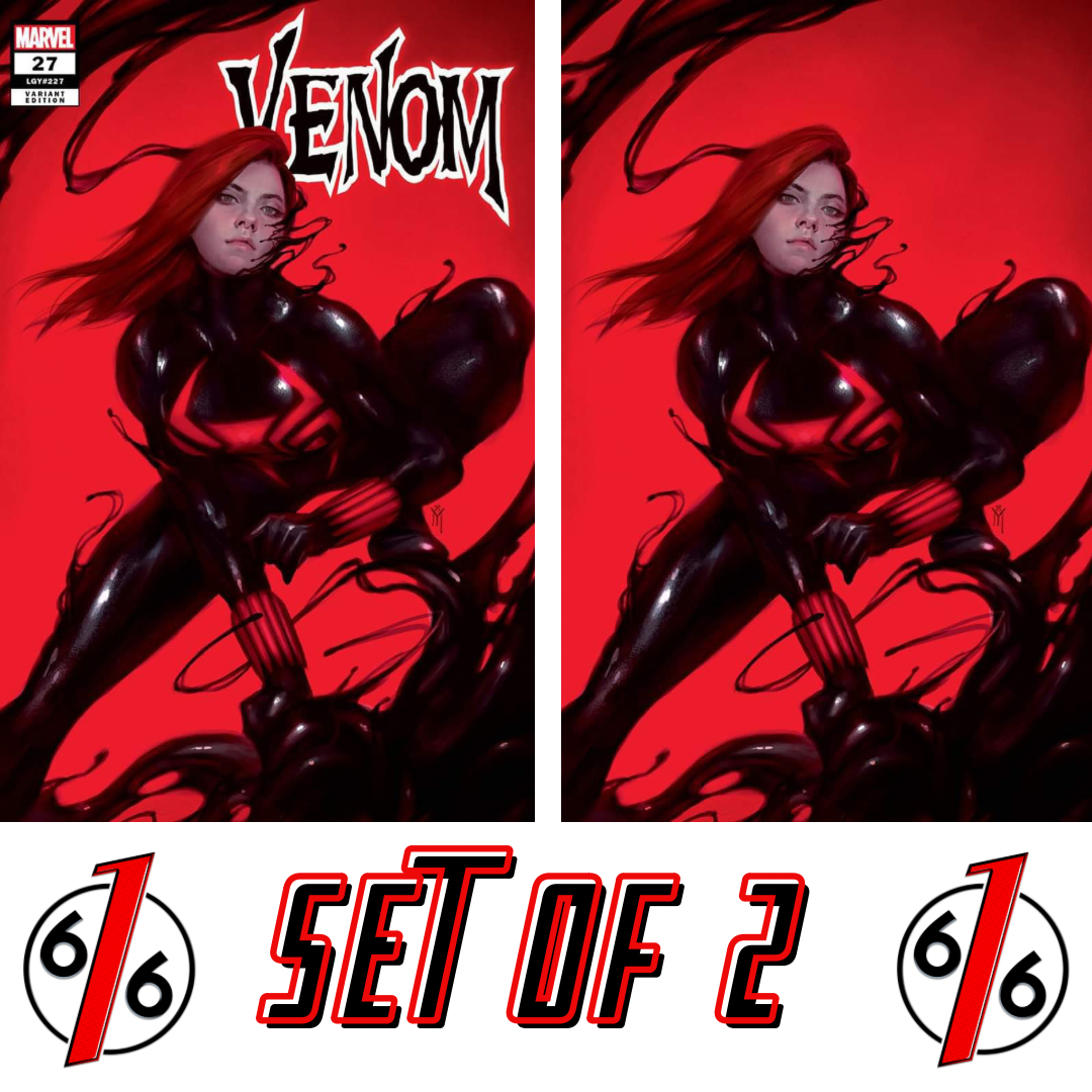 VENOM 27 MIGUEL MERCADO BLACK WIDOW Trade Dress & Virgin Variant