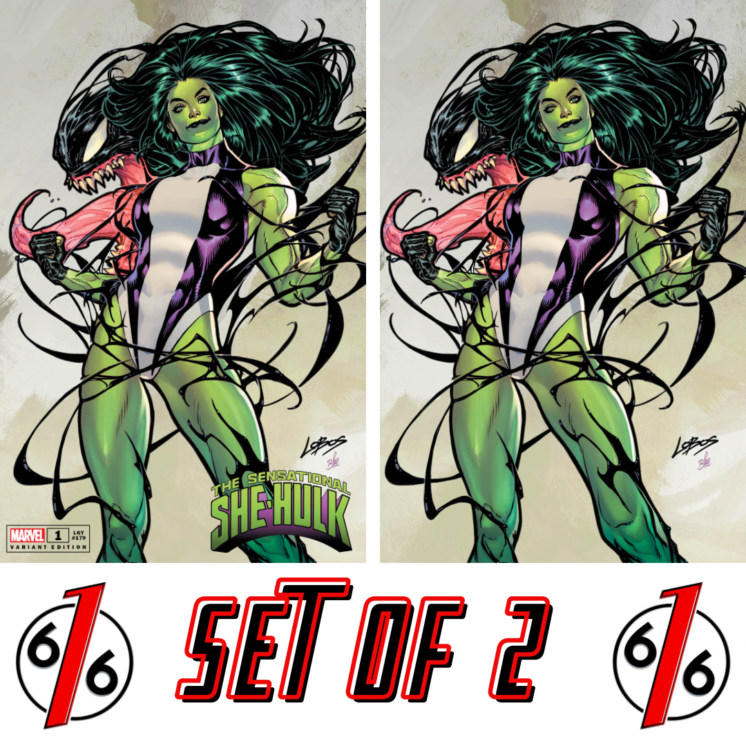 SENSATIONAL SHE-HULK #1 LOBOS VENOMIZED Trade Dress & Virgin