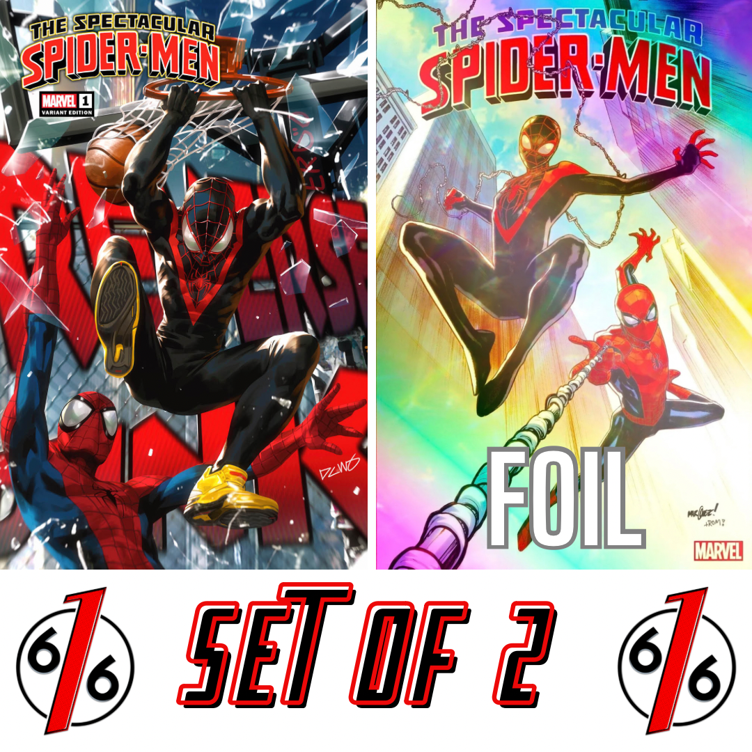 SPECTACULAR SPIDER-MEN #1 DERRICK CHEW 616 Variant & MARQUEZ FOIL
