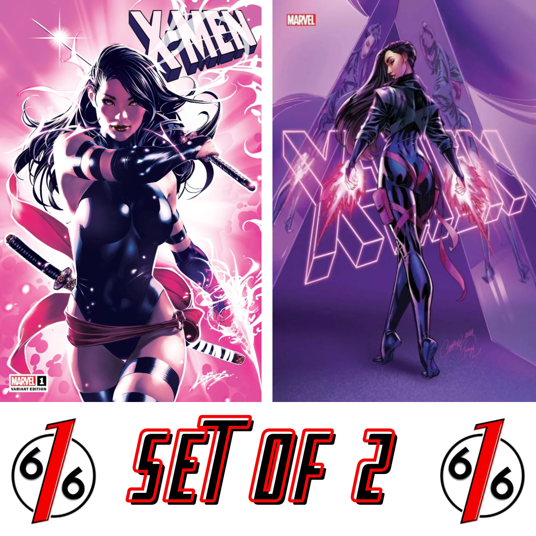 X-MEN #1 LOBOS & J SCOTT CAMPBELL Variant Set PSYLOCKE LTD 3000 X-MEN #1 LOBOS & J SCOTT CAMPBELL Variant Set PSYLOCKE LTD 3000