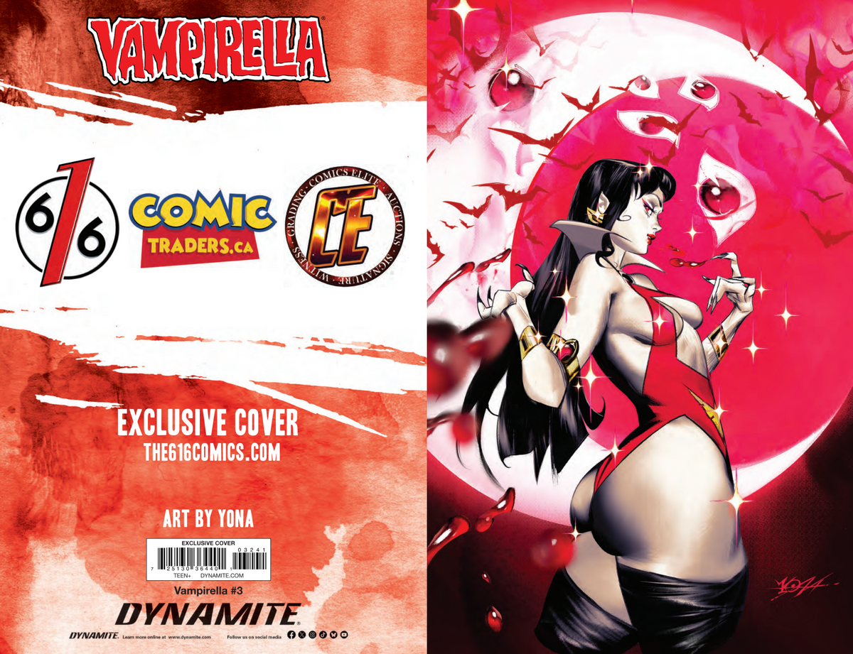 VAMPIRELLA #3 (2026) YONA 616 COMICS Virgin Variant B LTD 500