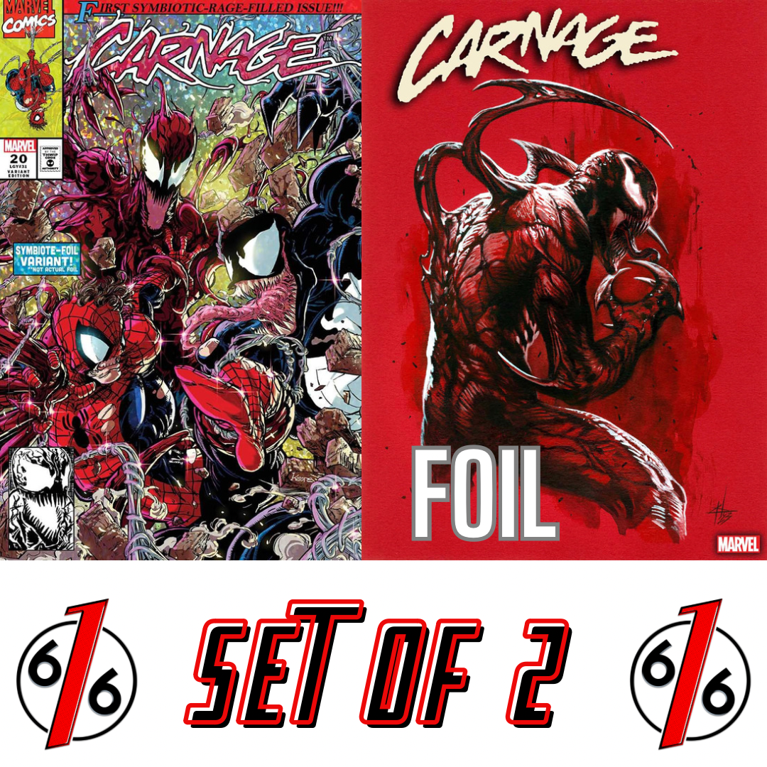 CARNAGE #1 KAARE ANDREWS 90s & DELL'OTTO FOIL Variant – The 616 Comics