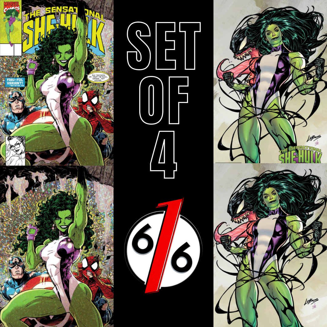 SENSATIONAL SHE-HULK #1 LOBOS & KAARE ANDREWS Variant Set Of 4