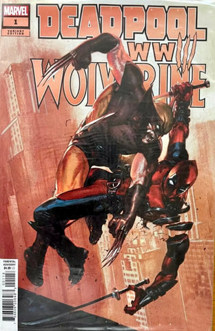 DEADPOOL WOLVERINE WWIII 1 DELL'OTTO Promo Variant One Per Shop Polybagged