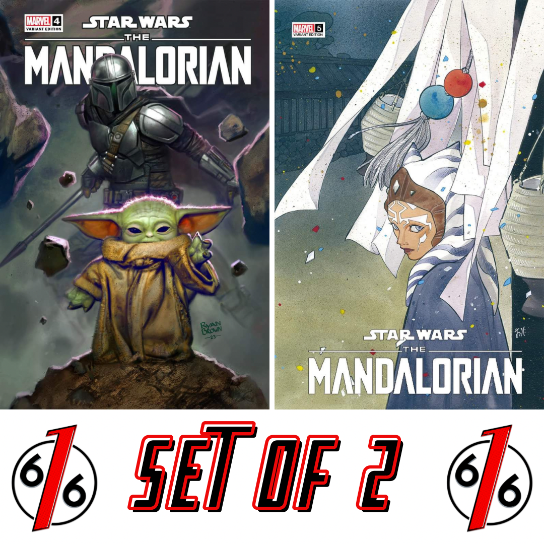 STAR WARS MANDALORIAN SEASON 2 SET #4-5 RYAN BROWN & PEACH MOMOKO
