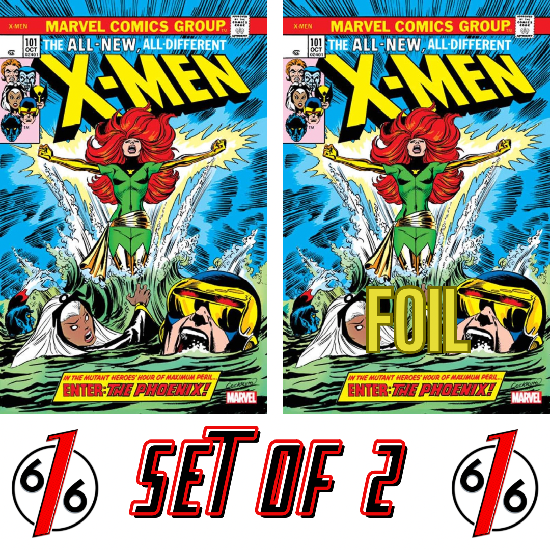 X-MEN #101 FACSIMILE EDITION SET COCKRUM Main & FOIL Exclusive X-MEN #101 FACSIMILE EDITION SET COCKRUM Main & FOIL Exclusive