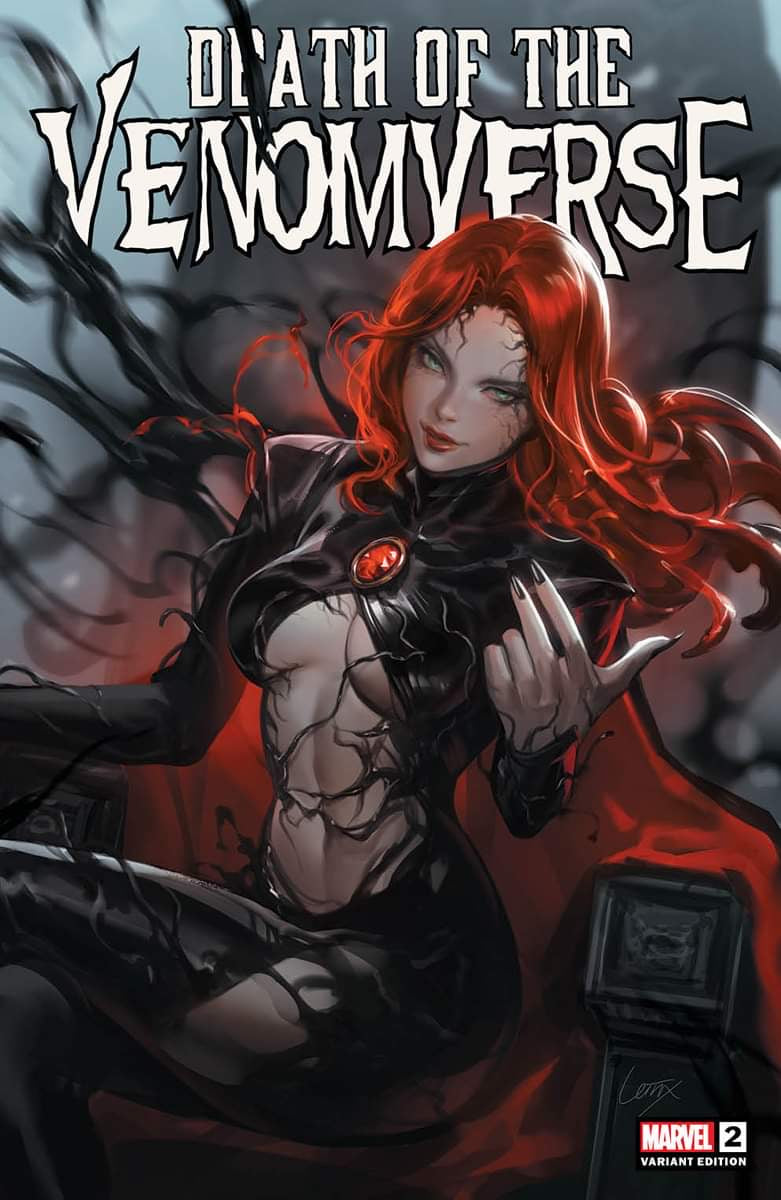 アメコミ LV426 DEATH OF VENOMVERSE #2 LEIRIX LI Trade Dress Variant GOBLIN QUEEN