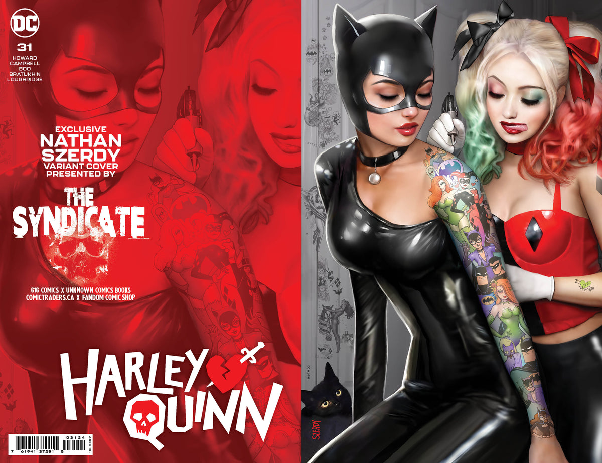 Harley Quinn 31 Szerdy 616 Virgin Foil Tattoo Variant D Catwoman The 616 Comics