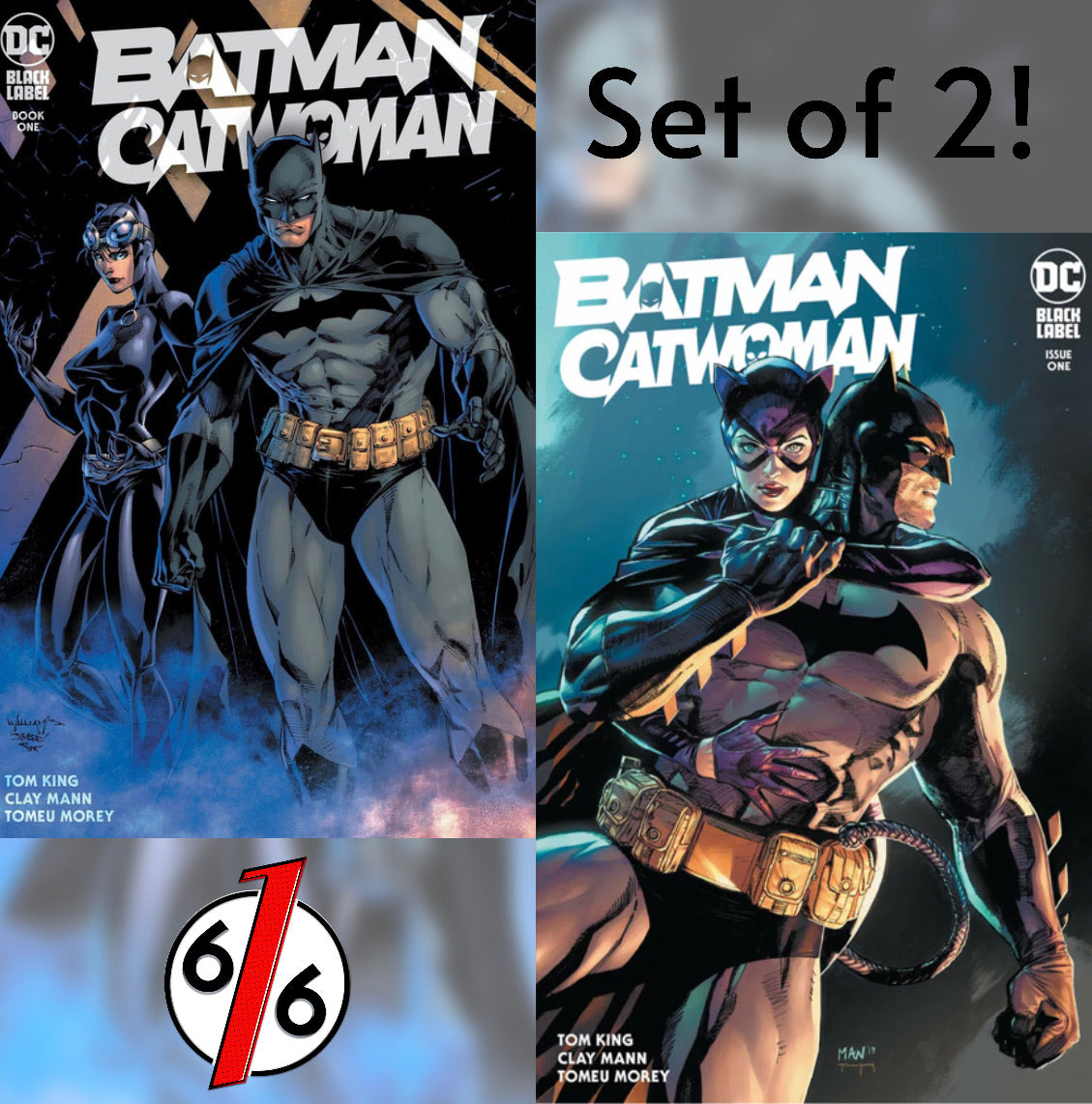 BATMAN CATWOMAN #1 SET OF 2 SCOTT WILLIAMS JIM LEE Variant & Mann