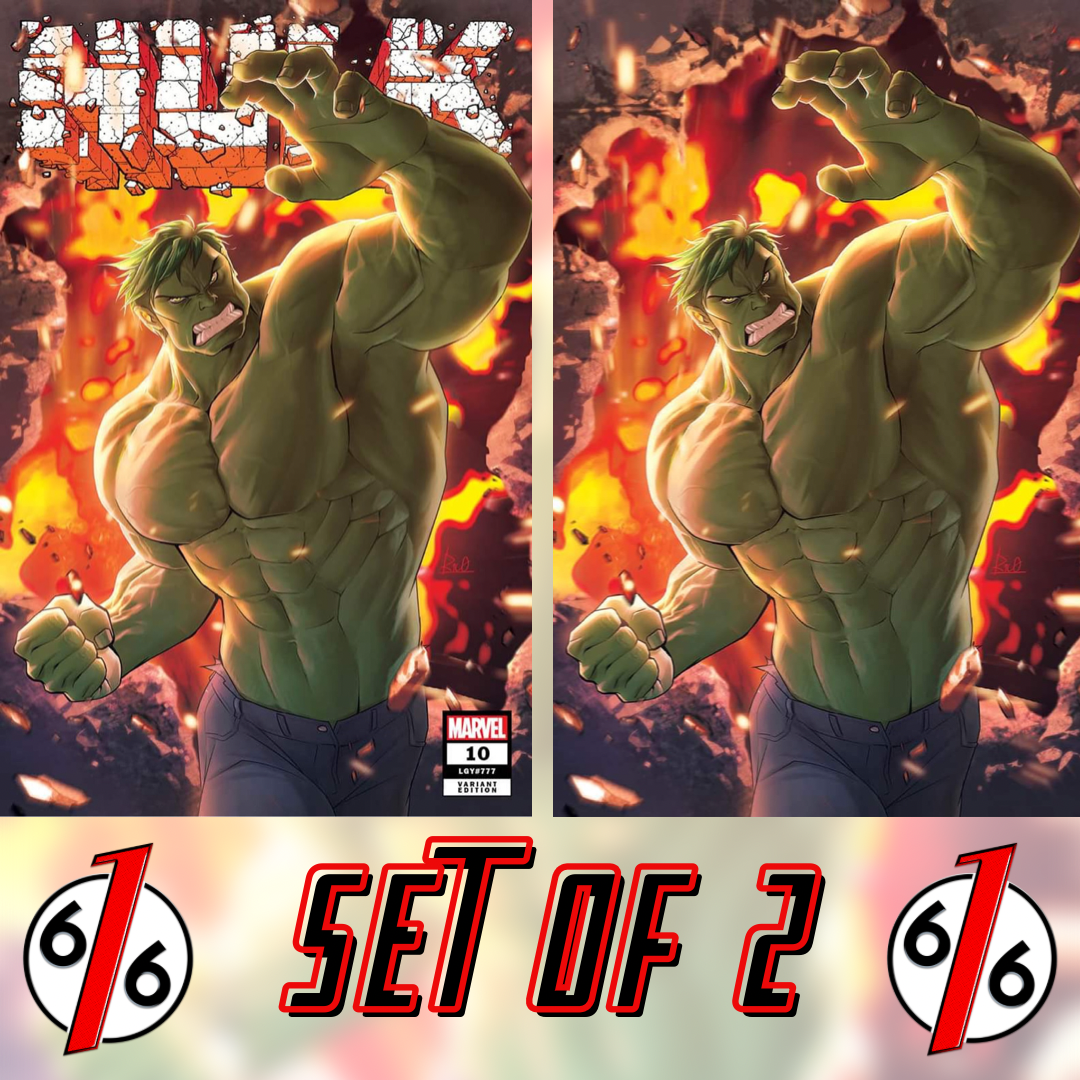HULK #10 R1C0 Unknown 616 Trade Dress & Virgin Variant Set – The