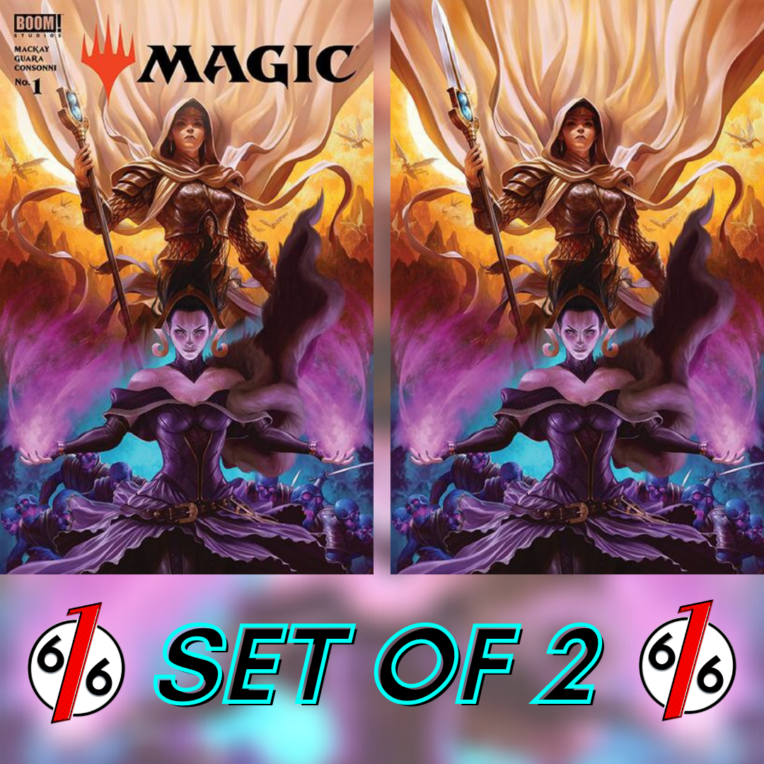 MAGIC THE GATHERING #1 DAVE RAPOZA Variant Set of 2 Trade & Virgin