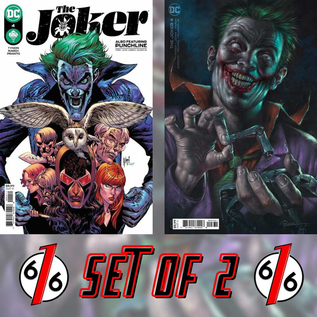JOKER #4 Set Of 2 Main Cover A March & Cover B Parrillo Variant