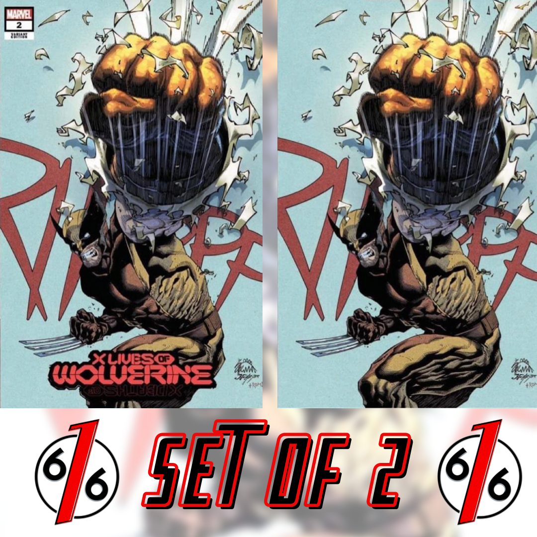 マンウォルページ X LIVES OF WOLVERINE #2 SET RYAN STEGMAN Trade Dress & Virgin