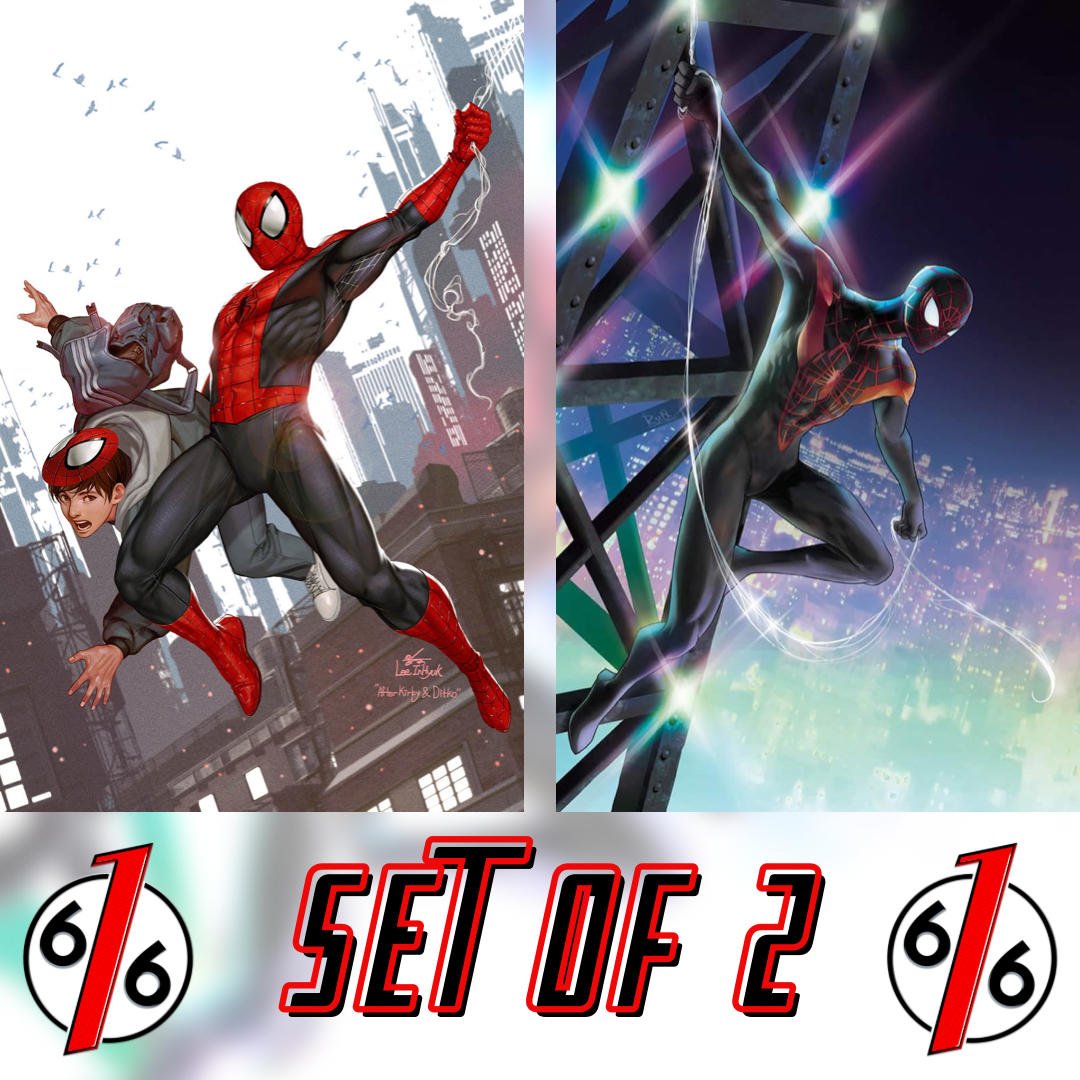 SPIDER-MAN #1 INHYUK LEE & R1C0 Virgin Variant Set MILES MORALES
