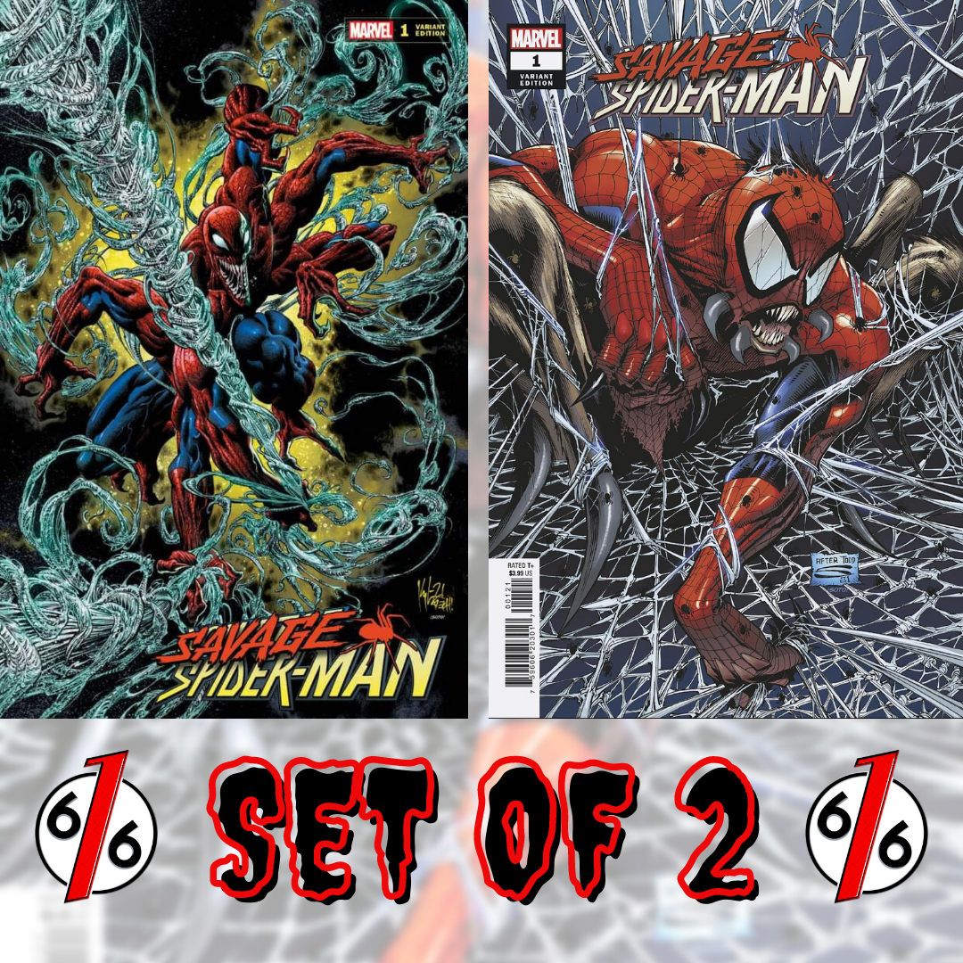 SAVAGE SPIDER-MAN #1 SET HOTZ Trade Dress & Sandoval Homage