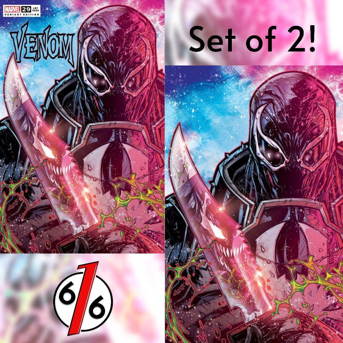 VENOM #29 JONBOY MEYERS SET OF 2 Trade & Virgin Variants – The 616