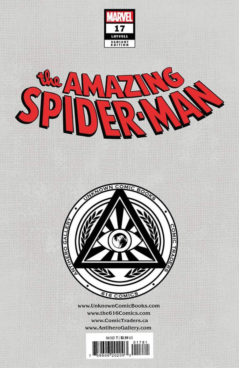 Amazing Spider Man 17 R1c0 Goblin Queen Unknown 616 Virgin Variant The 616 Comics 7288