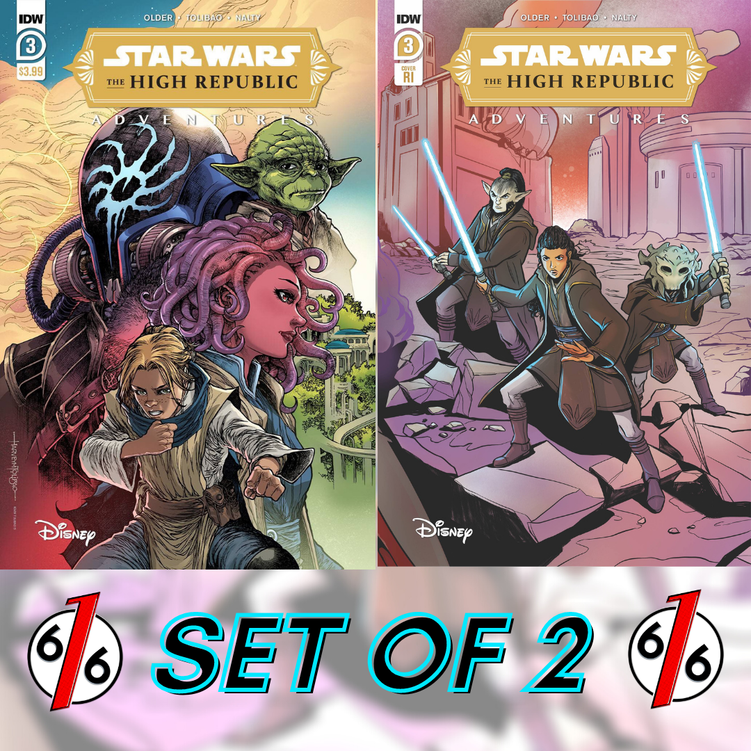 STAR WARS HIGH REPUBLIC ADVENTURES #3 SET OF 2 Main Cover & 1:10