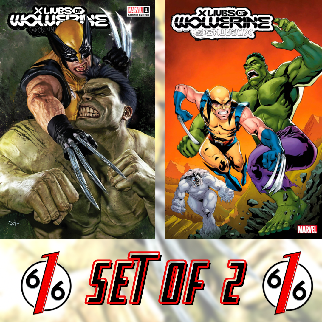 X LIVES OF WOLVERINE #1 SET TURINI 616 Variant & SLINEY Hulk #181