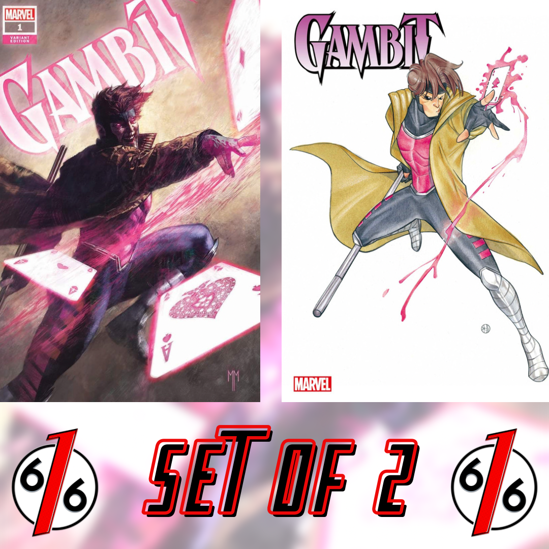 GAMBIT #1 SET MASTRAZZO Unknown 616 Trade Dress & MOMOKO Variant GAMBIT #1 SET MASTRAZZO Unknown 616 Trade Dress & MOMOKO Variant