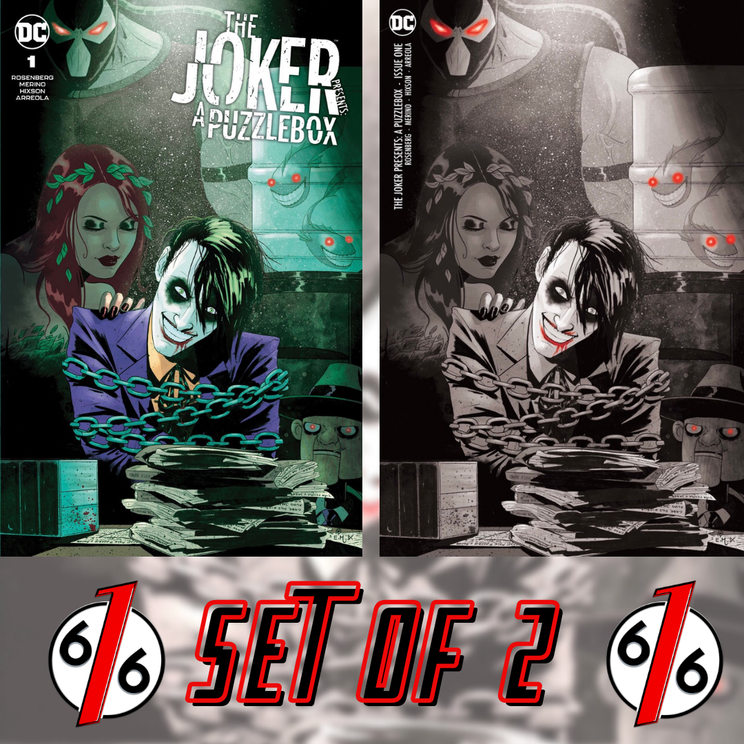 JOKER PRESENTS A PUZZLEBOX #1 HUTCHISON-CATES 616 Variant Set Of 2