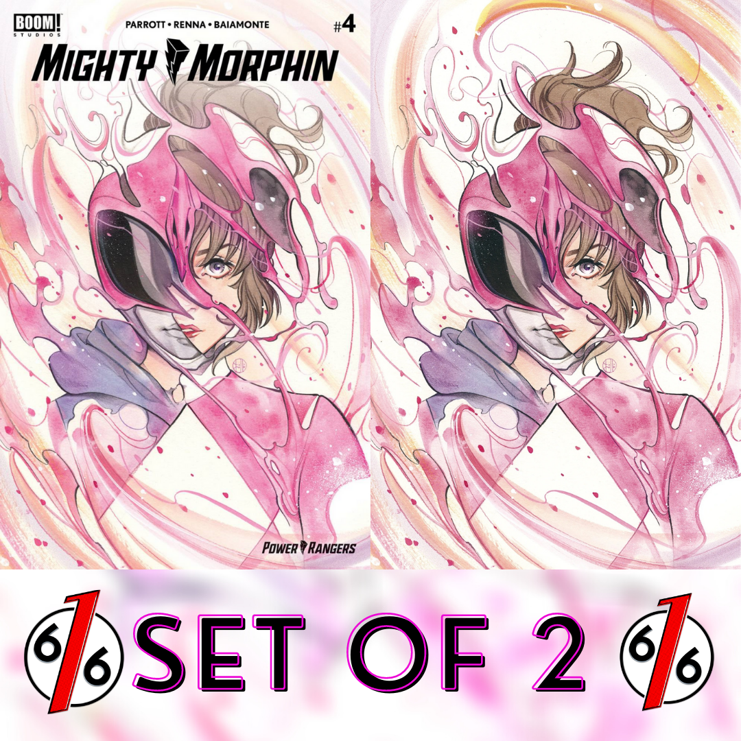 MIGHTY MORPHIN #4 PEACH MOMOKO Ratio Variant Set Of 2 1:25 & 1:50