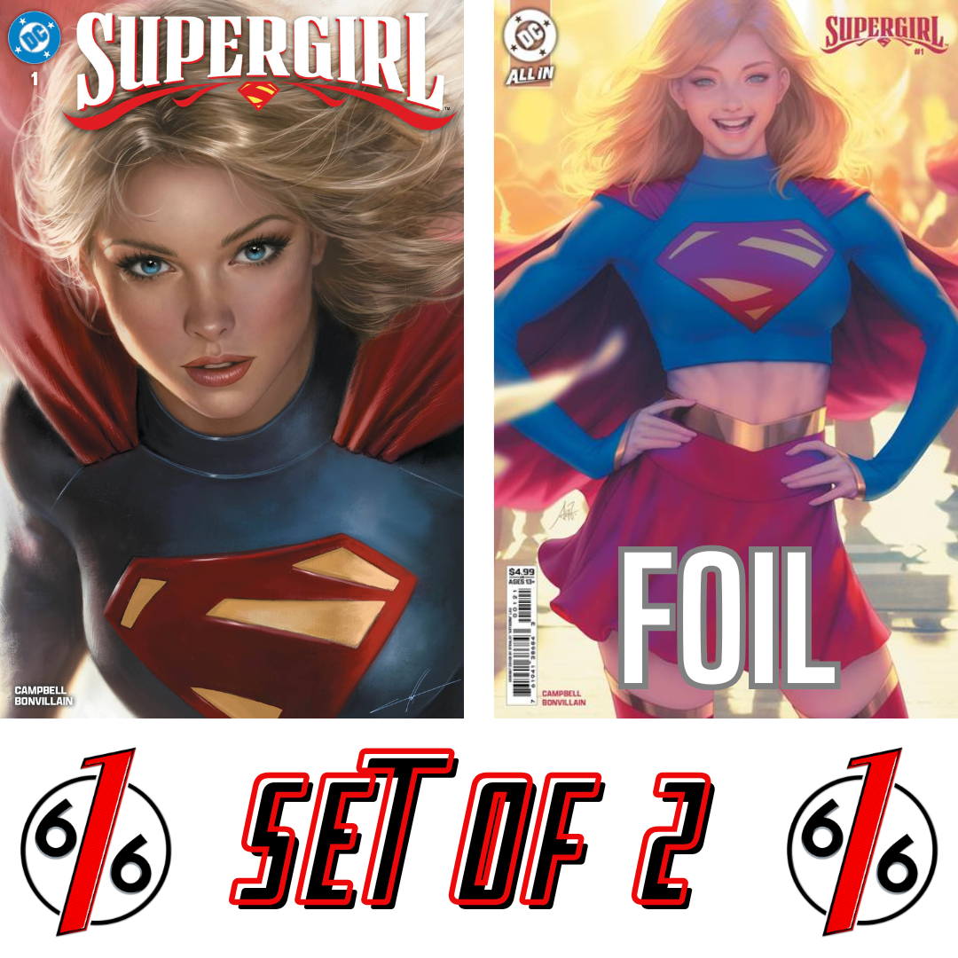 SUPERGIRL #1 CARLA COHEN 616 COMICS & ARTGERM FOIL Variant Set LTD 3000