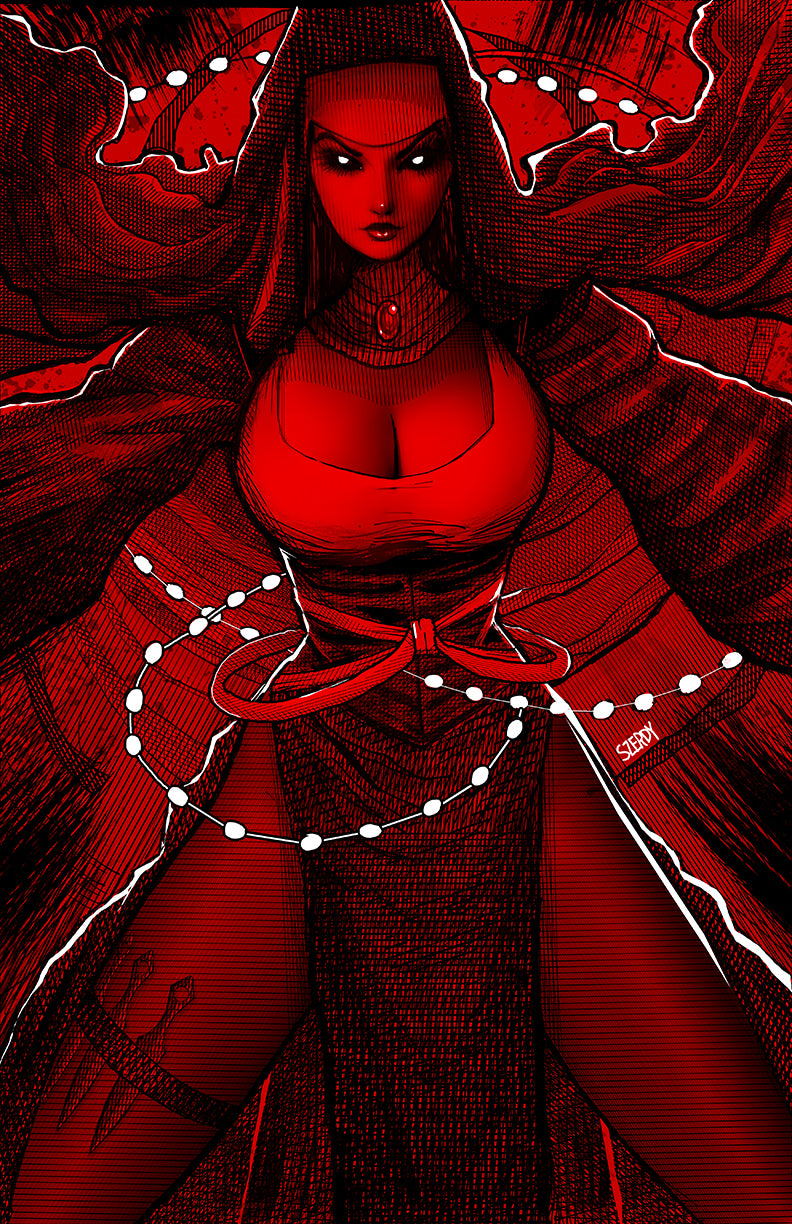 MARIAN HERETIC #1 NATHAN SZERDY 616 COMICS Virgin FOIL Variant B LTD 500