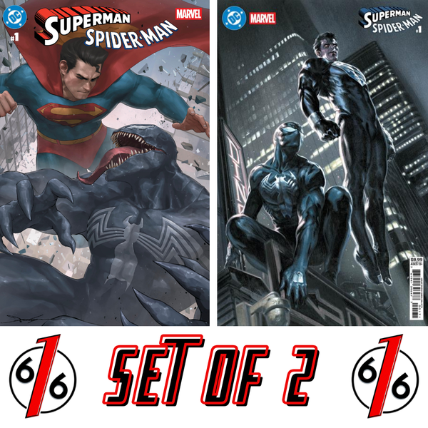 DC MARVEL SUPERMAN SPIDER-MAN #1 JEEHYUNG LEE 616 Variant & DELL’OTTO Cvr G LTD 3000