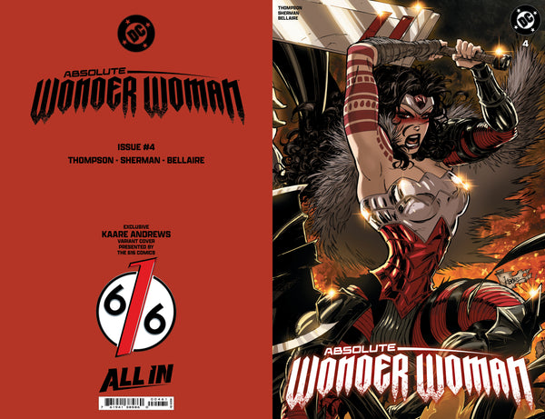 ABSOLUTE BATMAN & WONDER WOMAN 4 KAARE ANDREWS 616 Variant Set LTD 1000