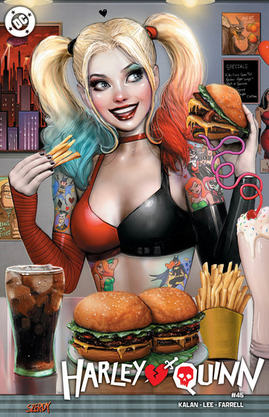 HARLEY QUINN 45 SZERDY 616 DINER TATTOO Variant Set Of 2 AB LTD 1500