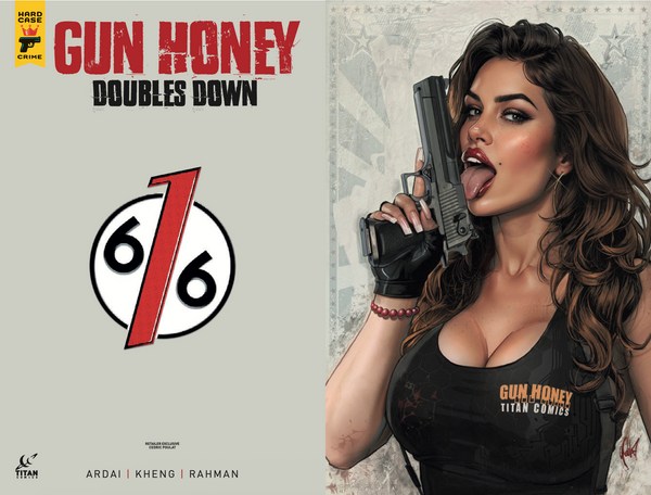 GUN HONEY DOUBLES DOWN #4 CEDRIC POULAT 616 COMICS Variant B LTD 500