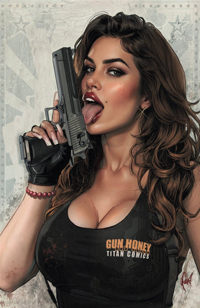 GUN HONEY DOUBLES DOWN #4 CEDRIC POULAT 616 COMICS Variant B LTD 500