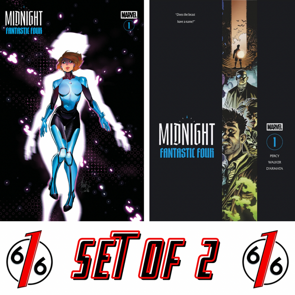 MIDNIGHT FANTASTIC FOUR #1 MIRKA ANDOLFO Variant & KEV WALKER Cvr A Set LTD 3000