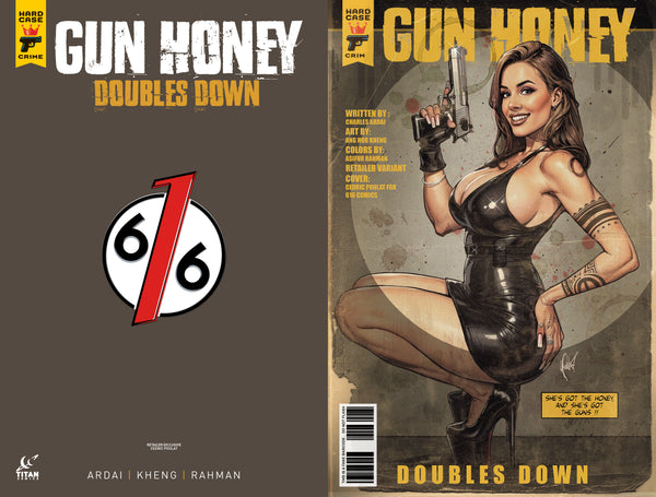 GUN HONEY DOUBLES DOWN #1 CEDRIC POULAT 616 COMICS Trade Dress & Virgin Variant AB Set LTD 500