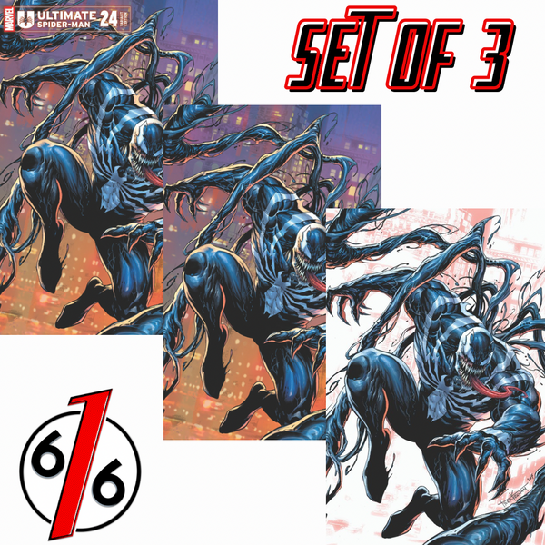 ULTIMATE SPIDER-MAN #24 TYLER KIRKHAM 616 COMICS Trade Dress & Virgin Variant ABC Set LTD 1000