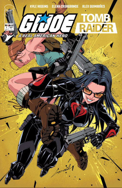 GI JOE TOMB RAIDER #1 GODTAIL 616 COMICS Trade Dress & FOIL Virgin Variant AB Set LTD 750