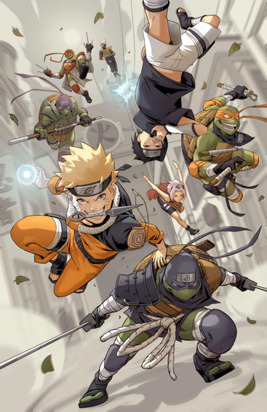 TEENAGE MUTANT NINJA TURTLES X NARUTO 1 EJIKURE Variant AB Set LTD 600