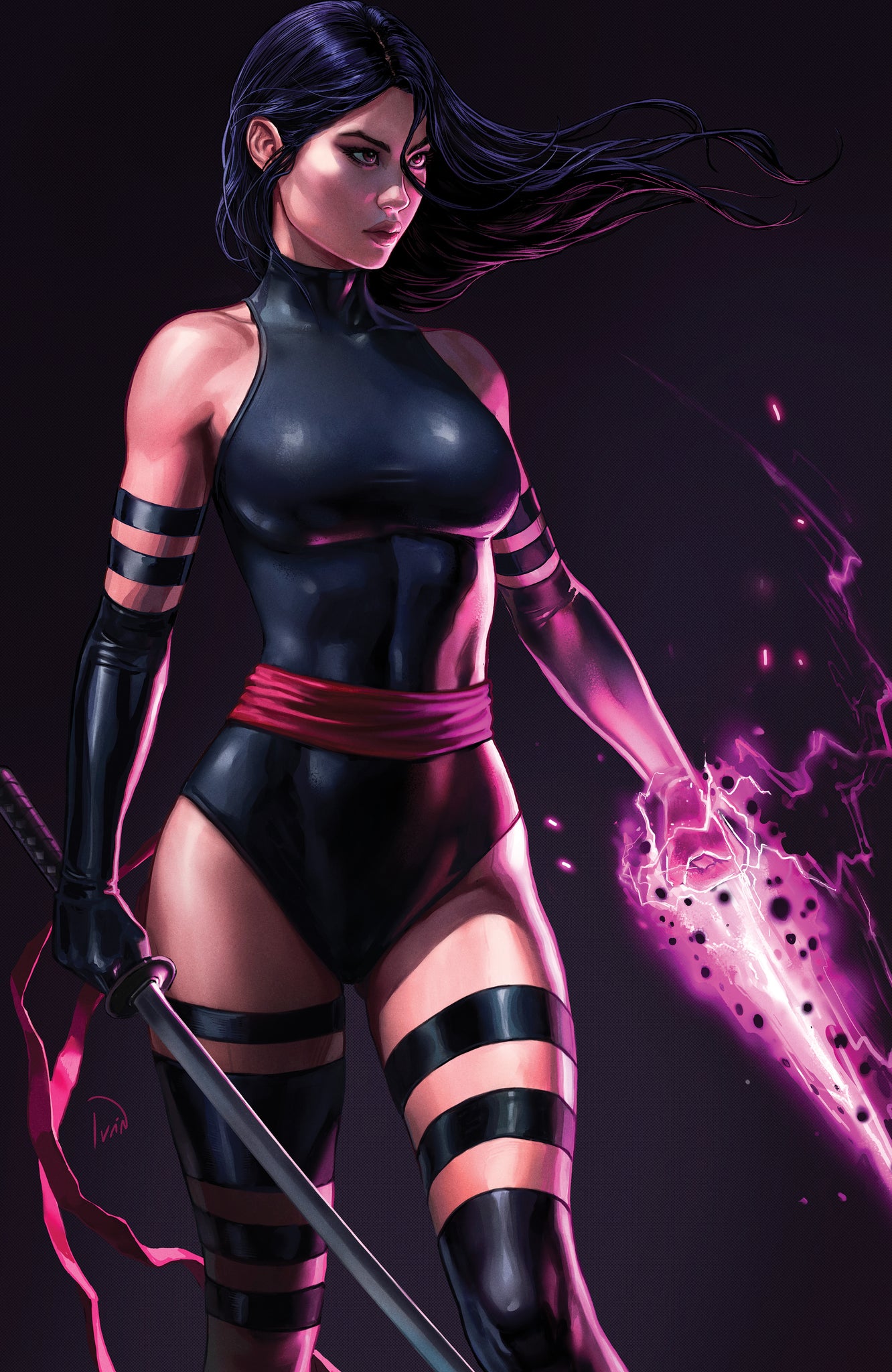 PSYLOCKE #1 IVAN TALAVERA 616 Virgin Variant B LTD 1000